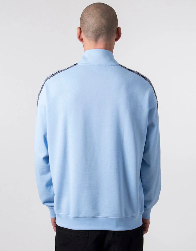 Taped Quarter Zip Sweatshirt