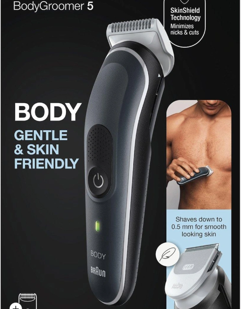 Body Groomer 5 BG5350 Manscaping Tool For Men with Sensitive Comb