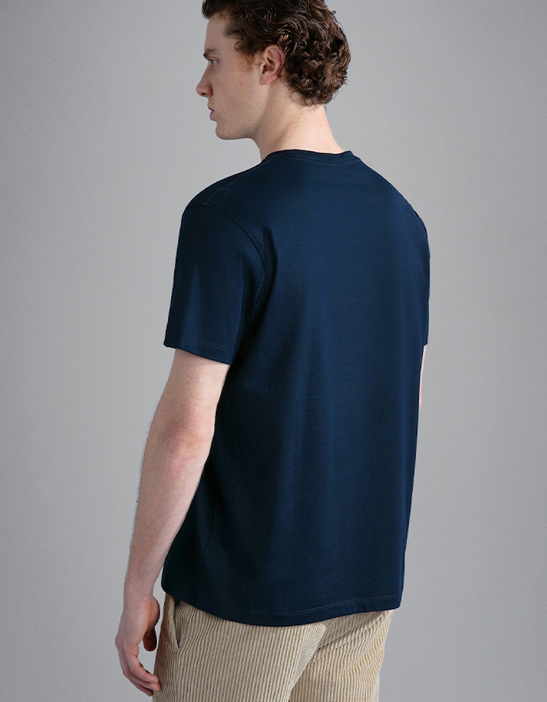 Cotton T-Shirt with Reflex Print