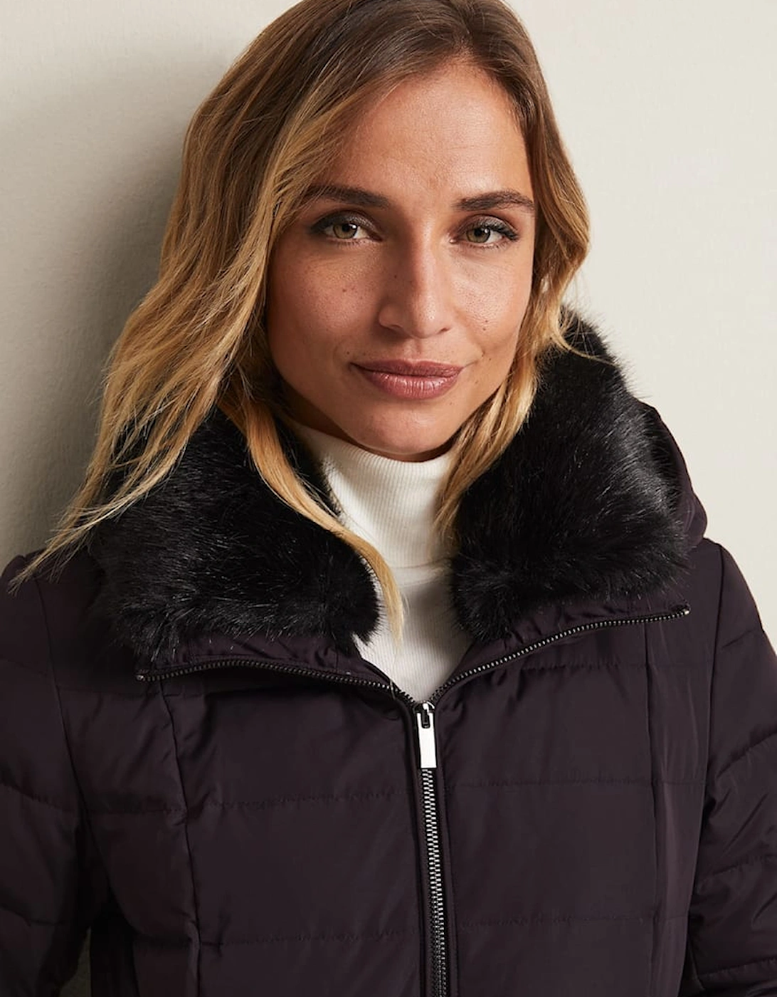 Bobbie Burgundy Puffer Coat