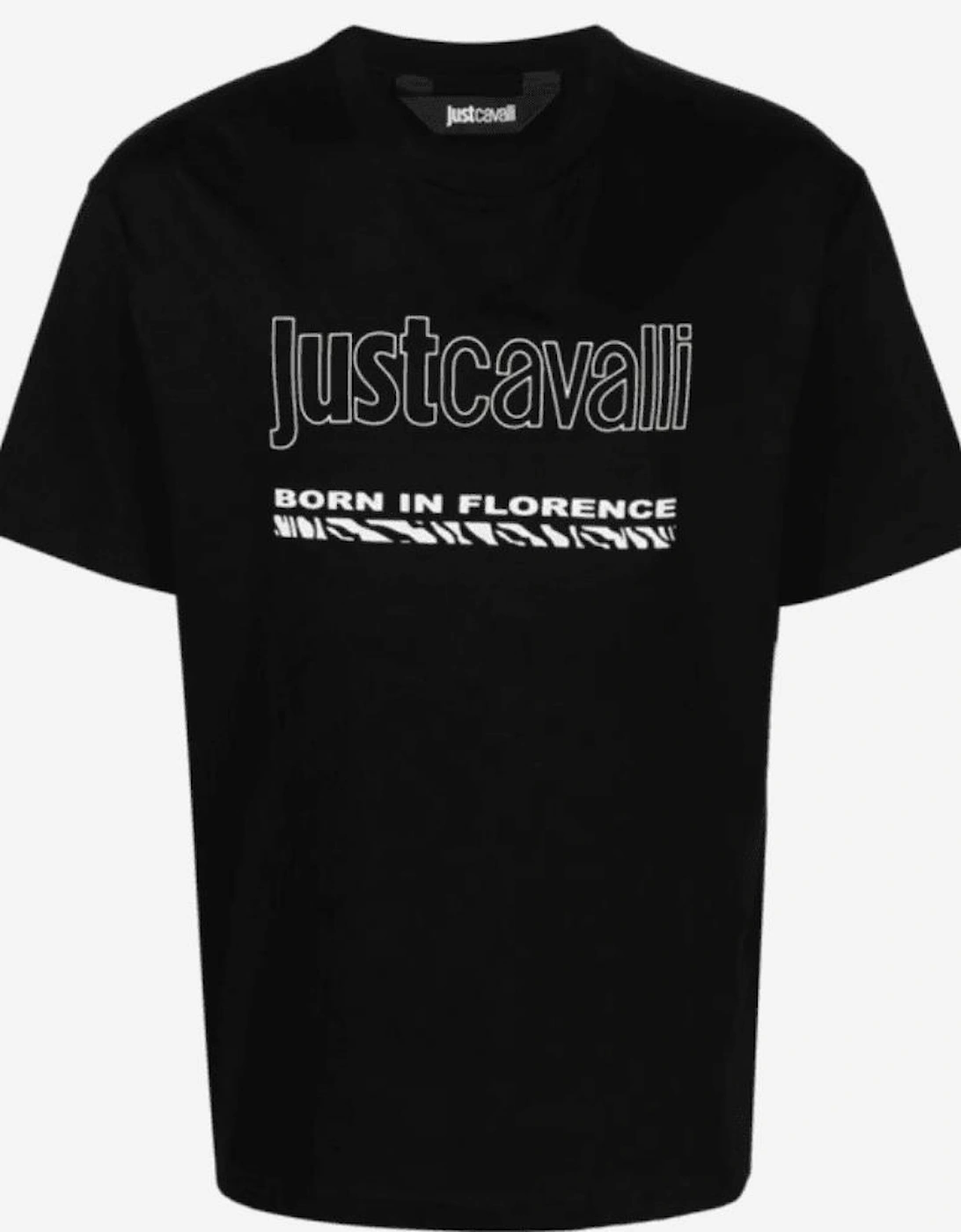 Cotton Graphic Logo Black T-Shirt, 2 of 1