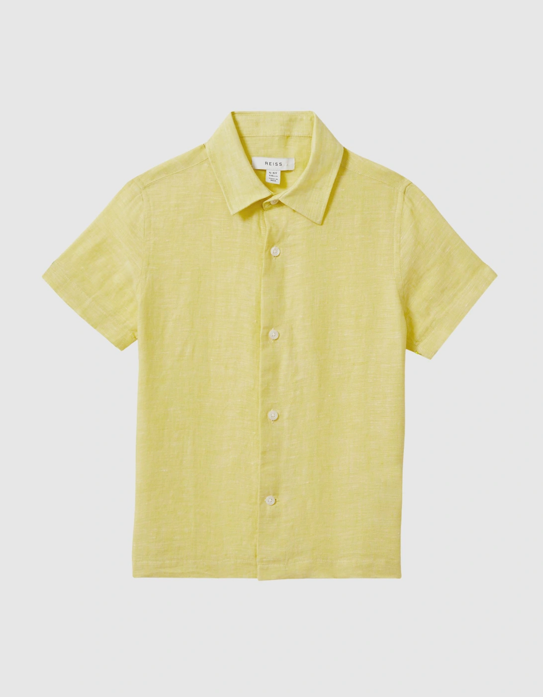 Junior Short Sleeve Linen Shirt, 2 of 1