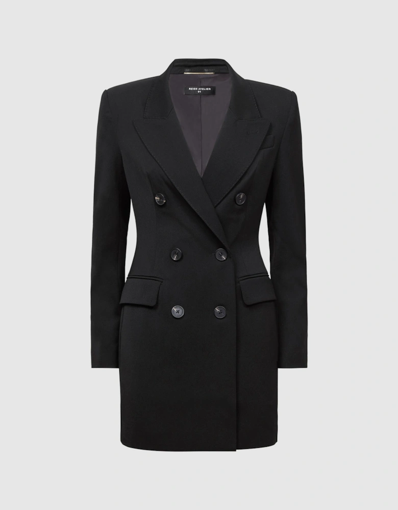 Atelier Wool Double Breasted Blazer Dress