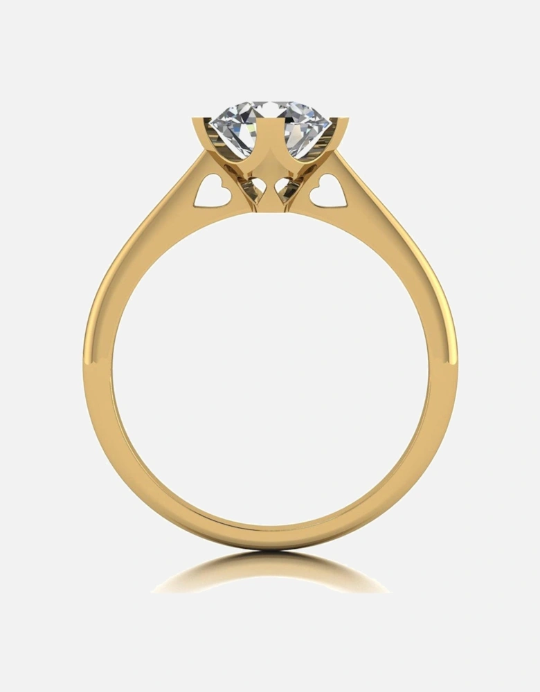 9ct Yellow Gold 1.25ct Eq Solitaire Ring