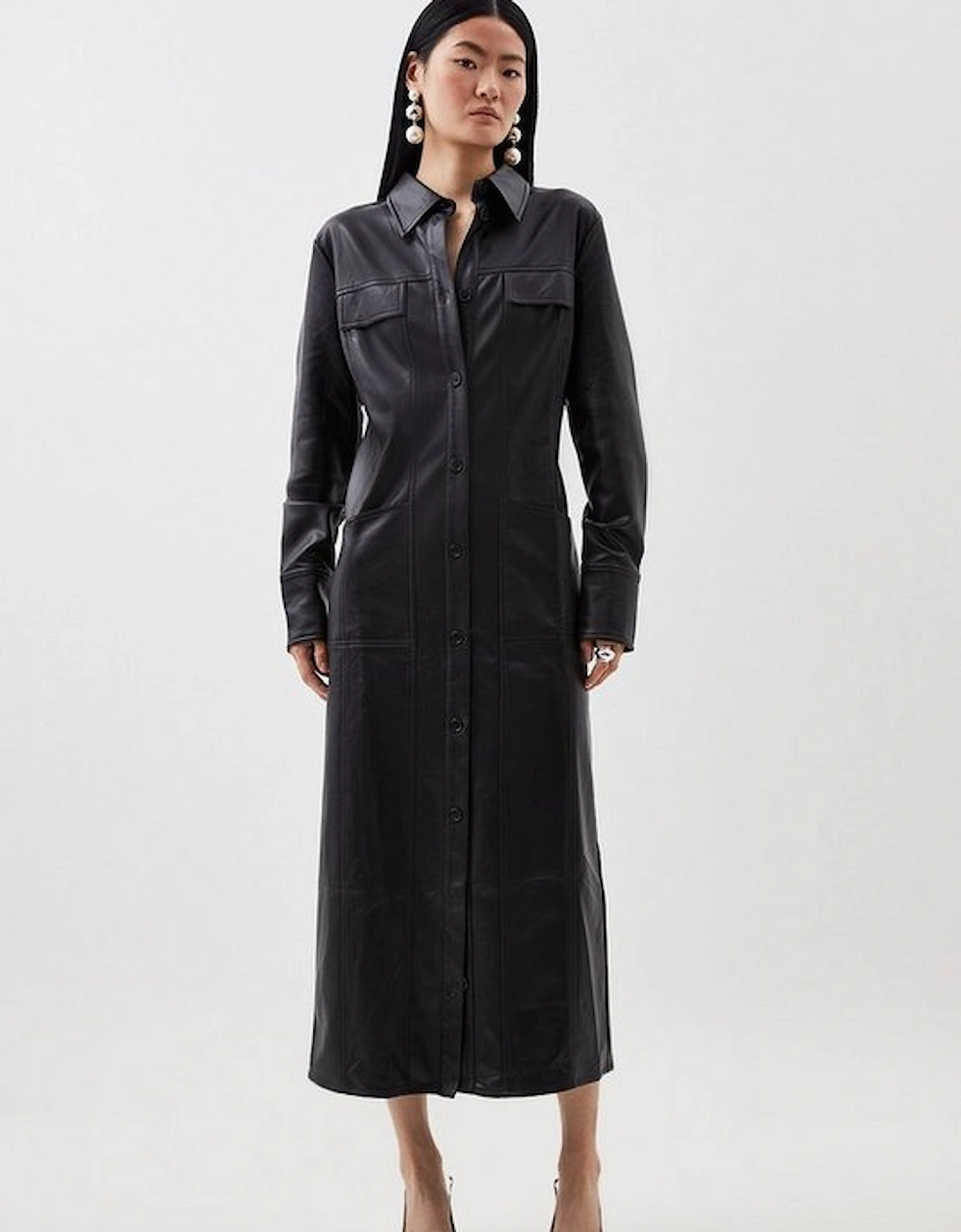 Faux Leather Western Coat, 5 of 4