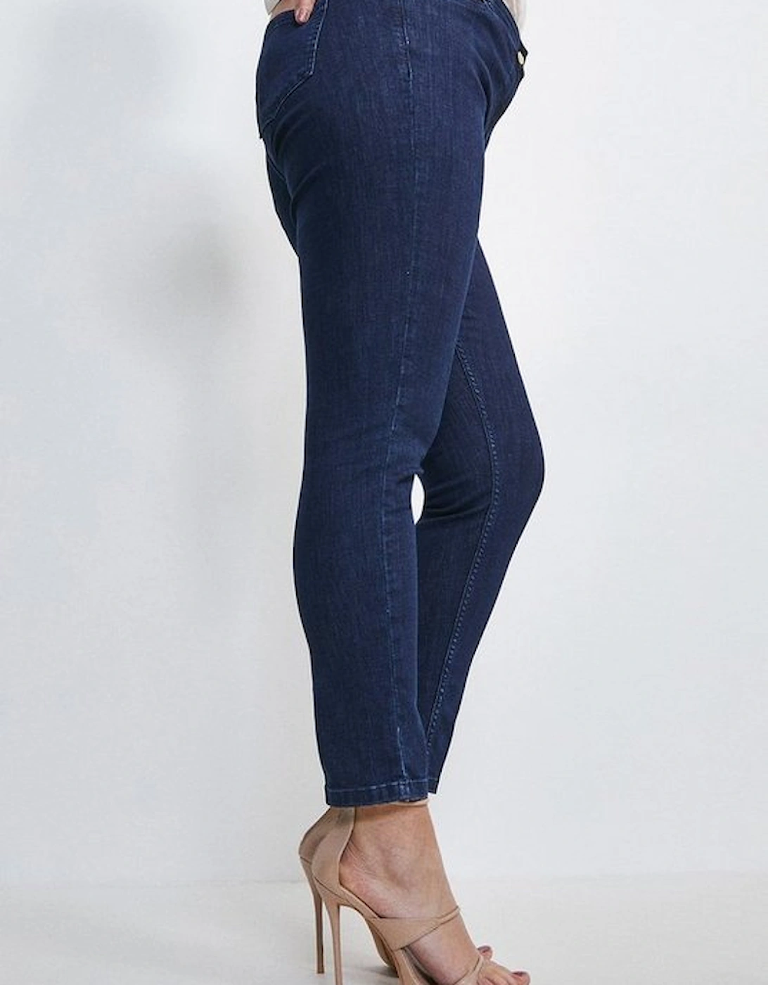 Plus Size Tailored Mid Rise Skinny Jeans