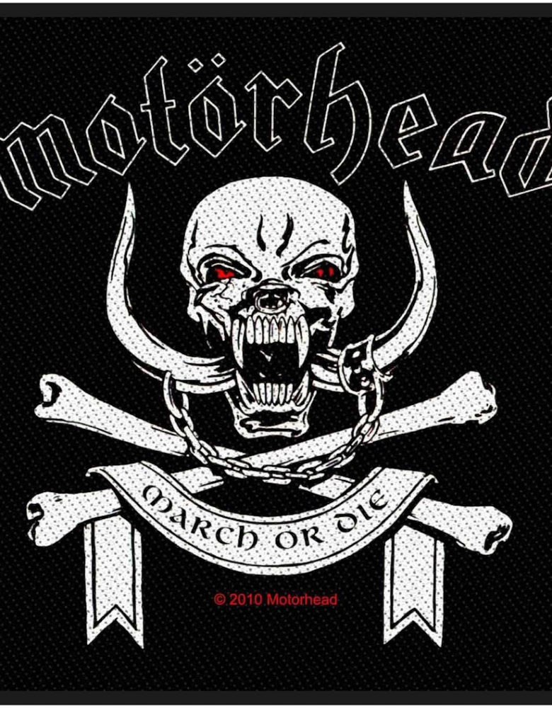 March Or Die Woven Patch