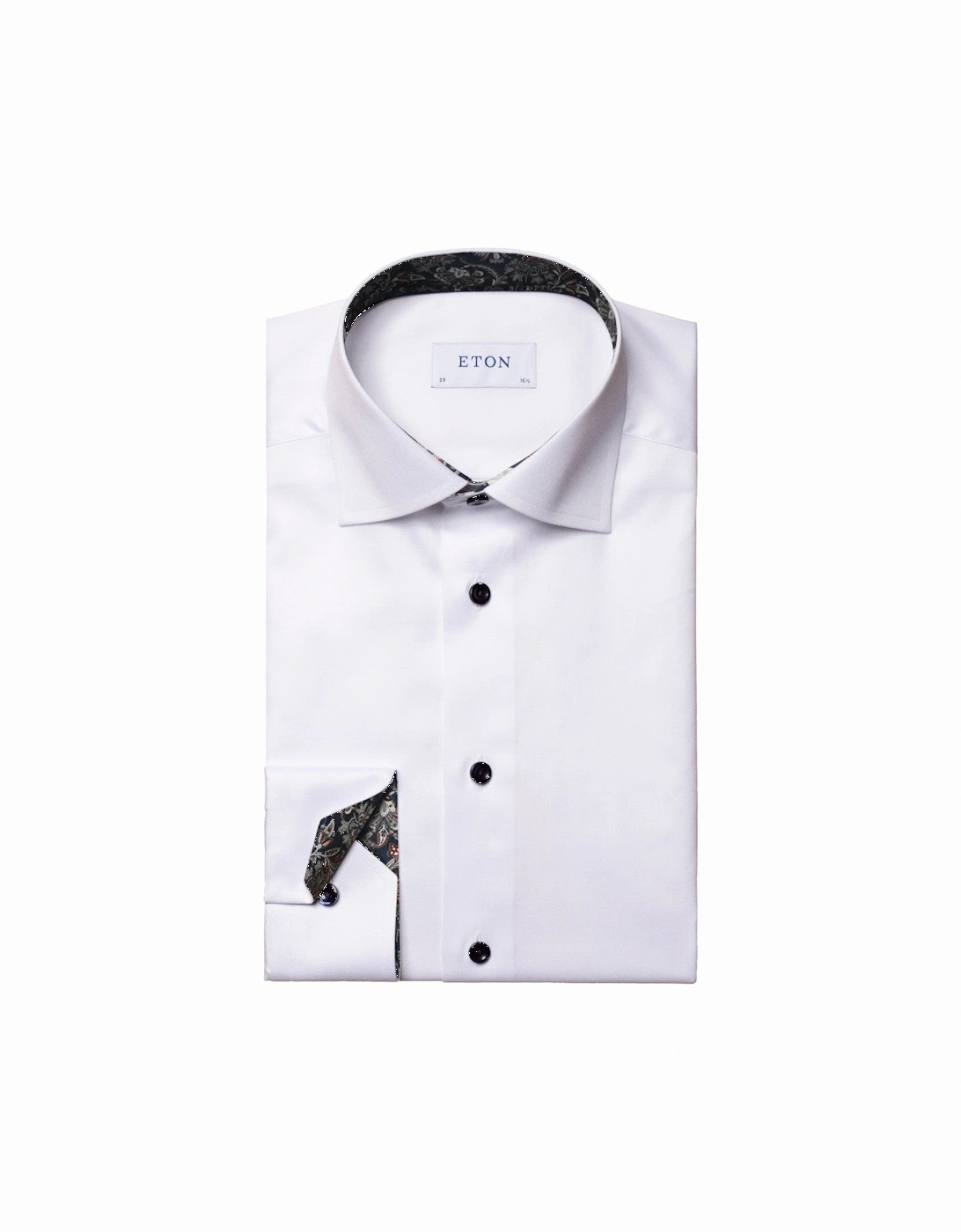 Contemporary Paisley Effect Twill Shirt 00 White, 4 of 3