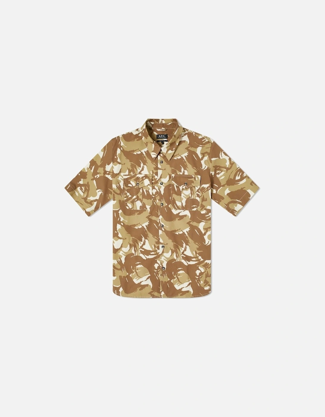 A.P.C Men's Short Sleeved Joey Shirt Camouflage, 4 of 3