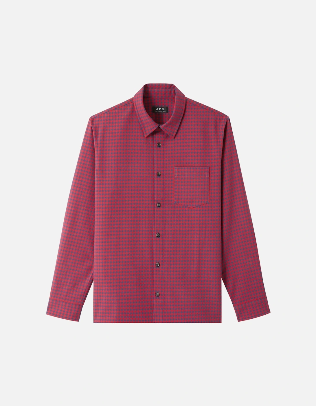 A.P.C. Men's Red Check Jules Shirt Red, 3 of 2