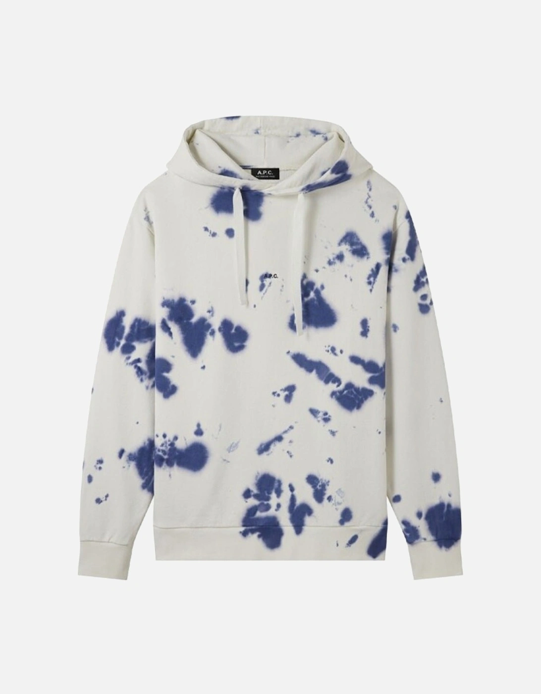 A.p.c Mens Victor Tie Dye Hoodie White, 3 of 2