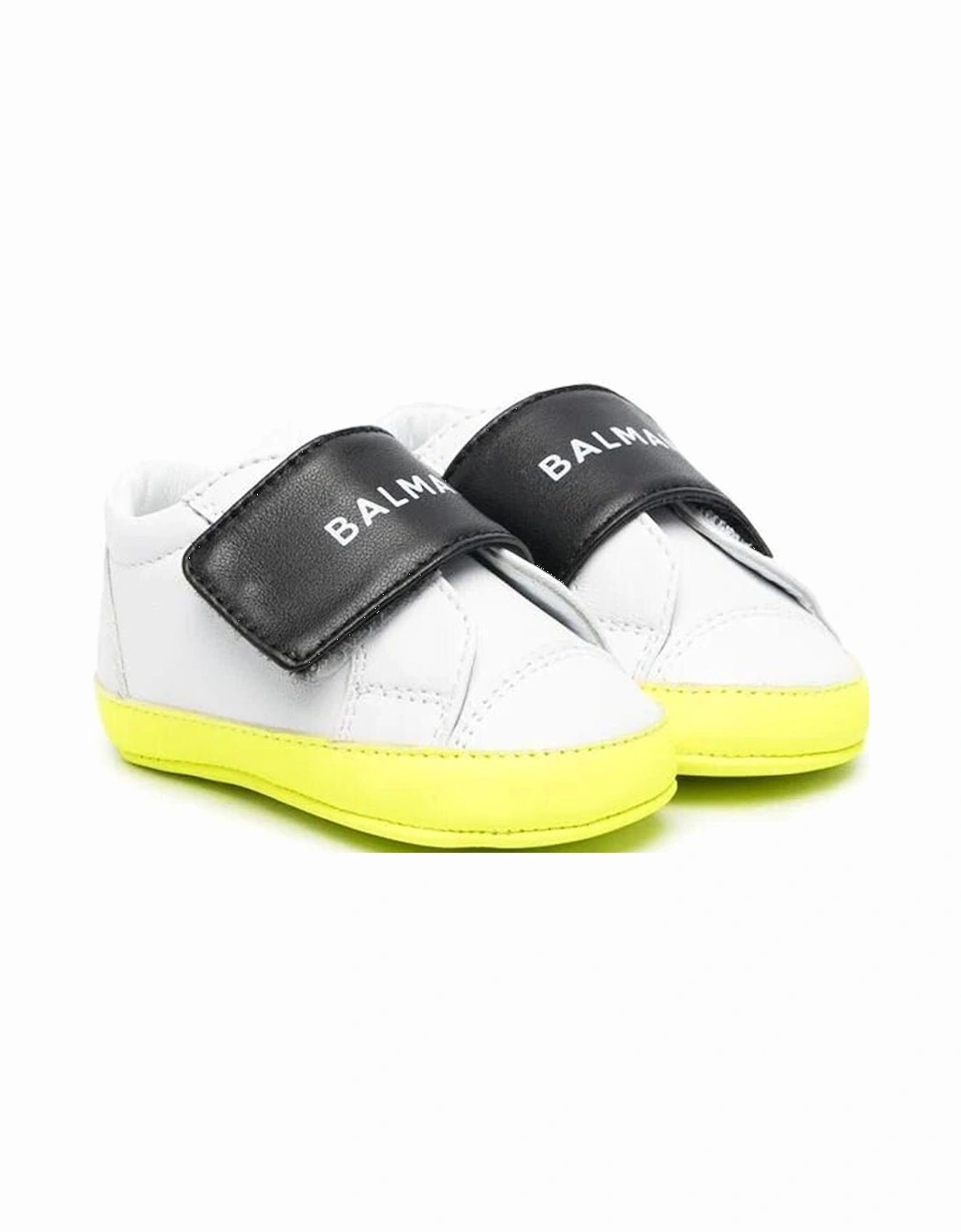 Babys Unisex Leather Sneakers White, 4 of 3