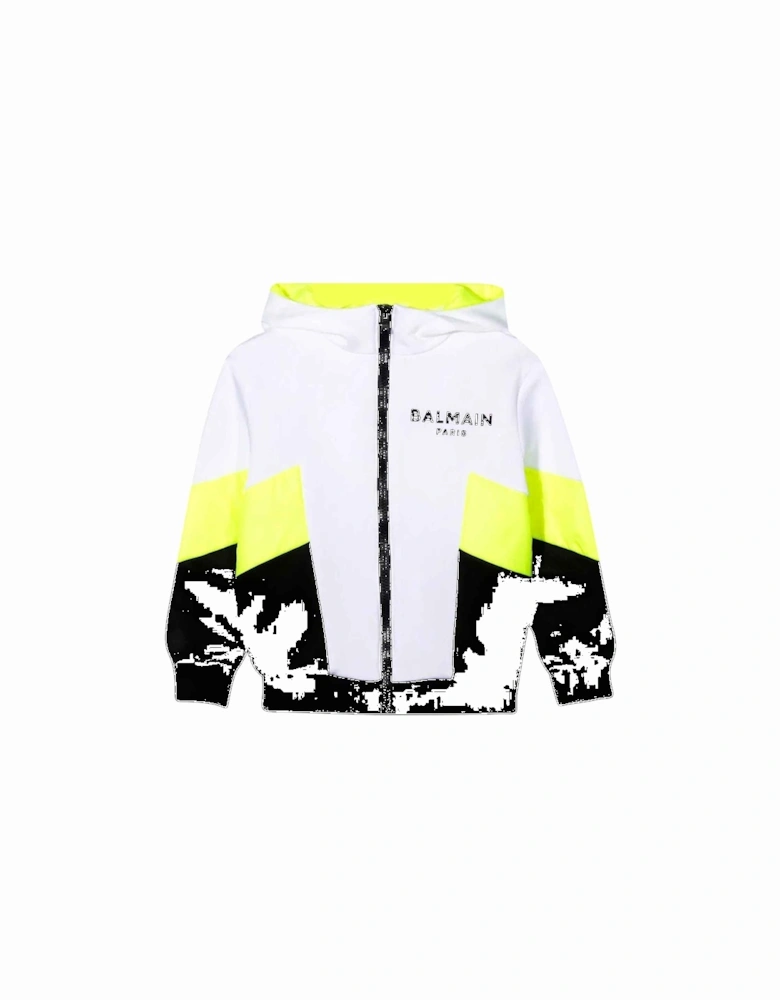 Boys Logo Jacket White