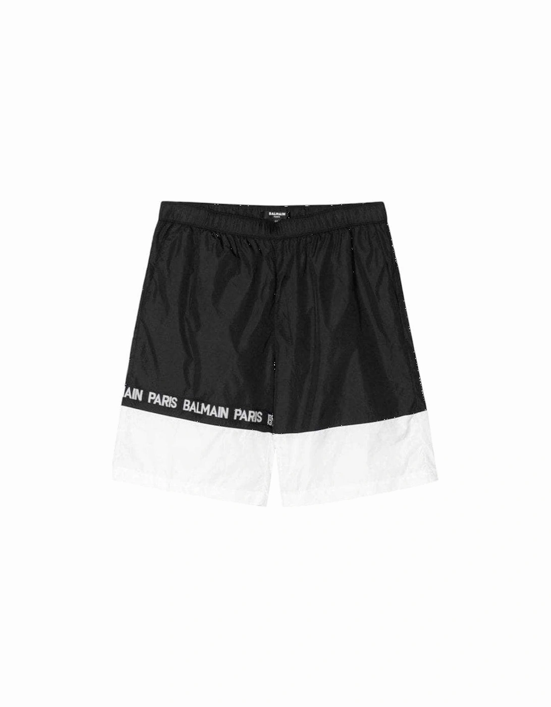 Boys Logo Swim Shorts Black, 5 of 4