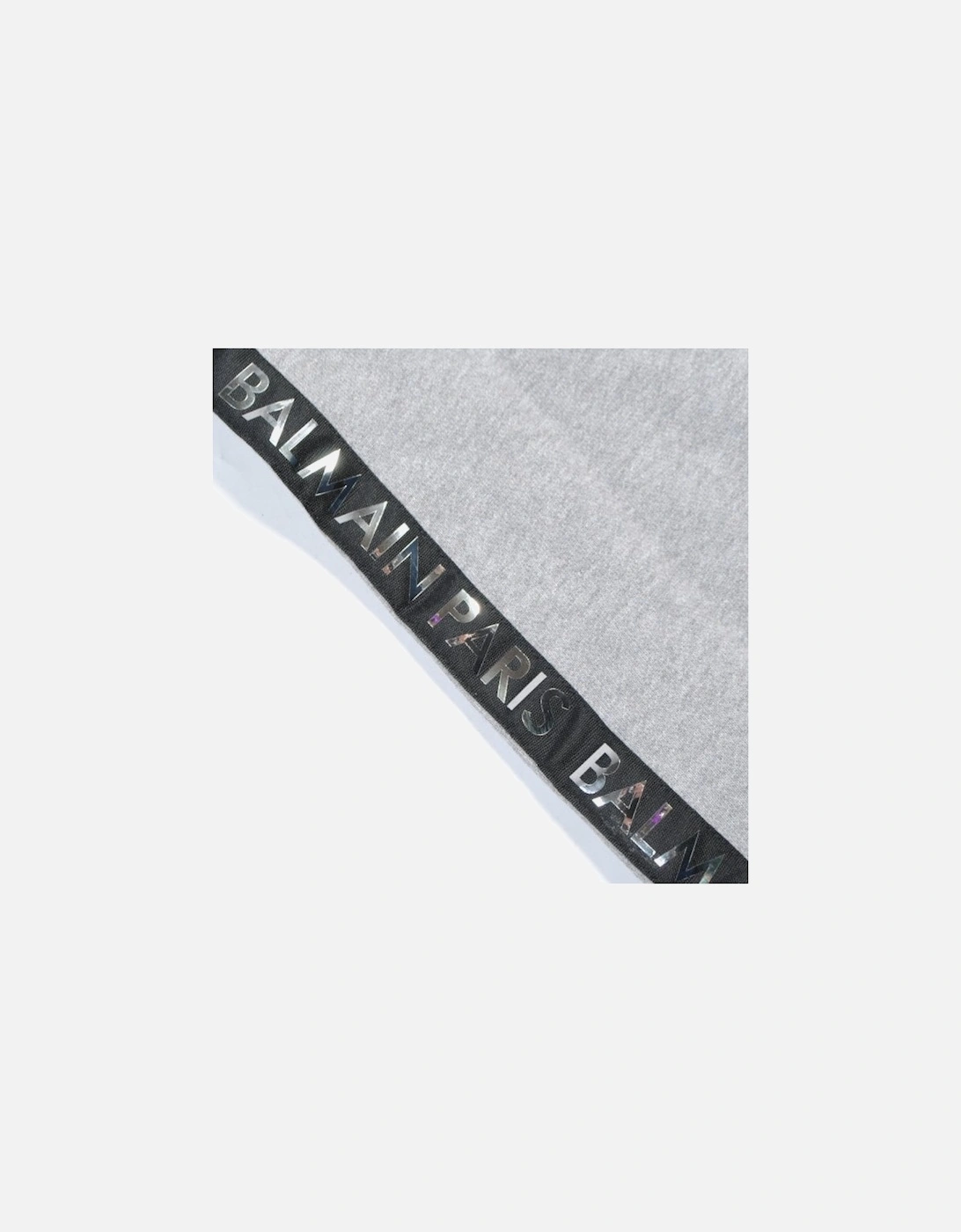 Boys Logo Print Zipped Hoodie Grey