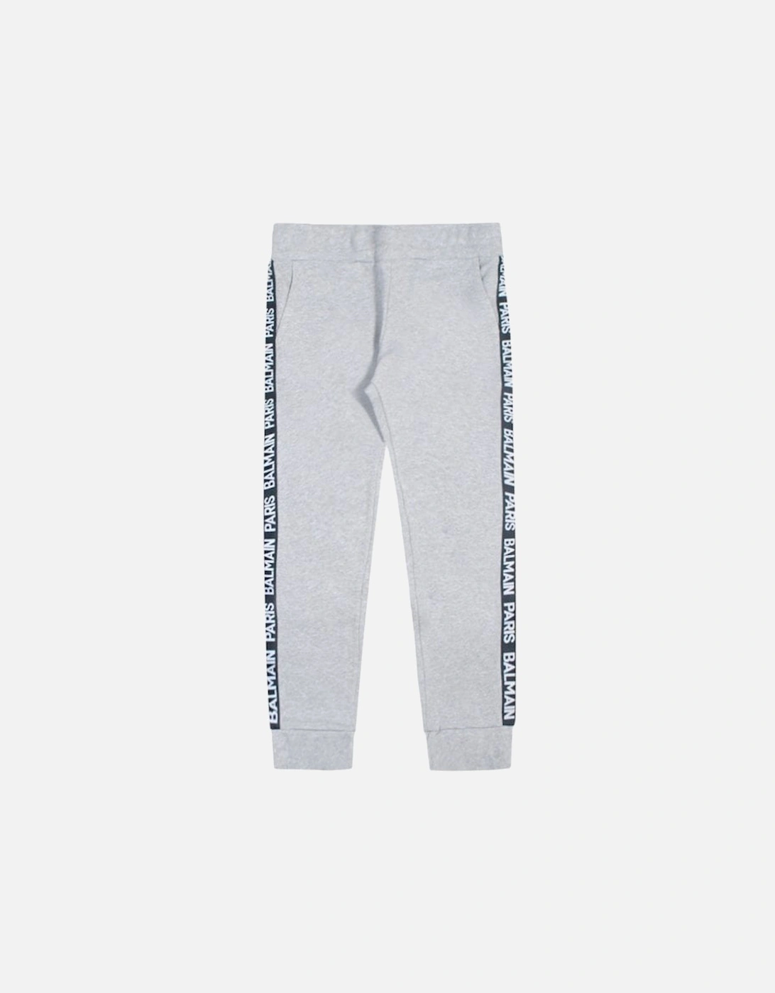 Boys Tape Logo Joggers Grey, 4 of 3