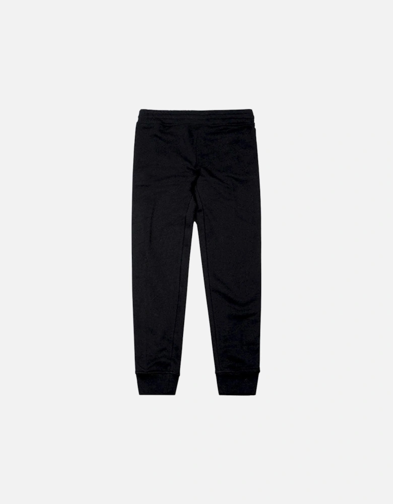 Boys Velvet Joggers Black