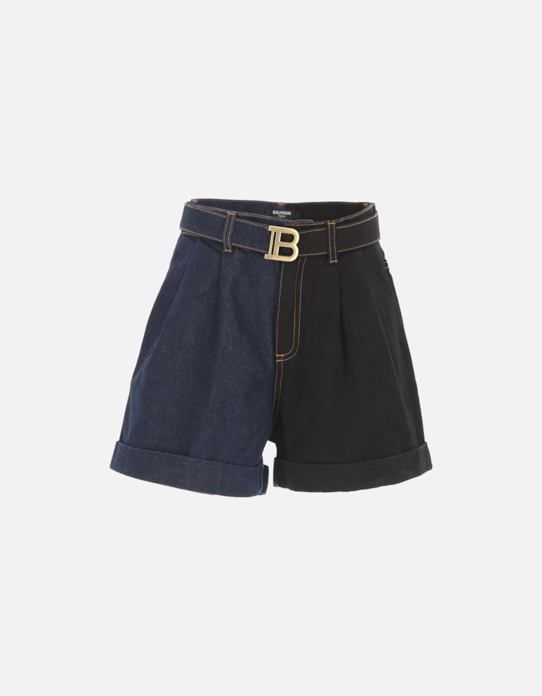 Girls Denim Shorts Navy