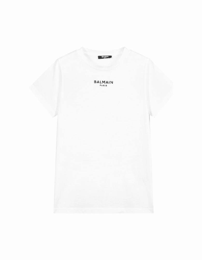 Paris Boys Logo T-shirt White