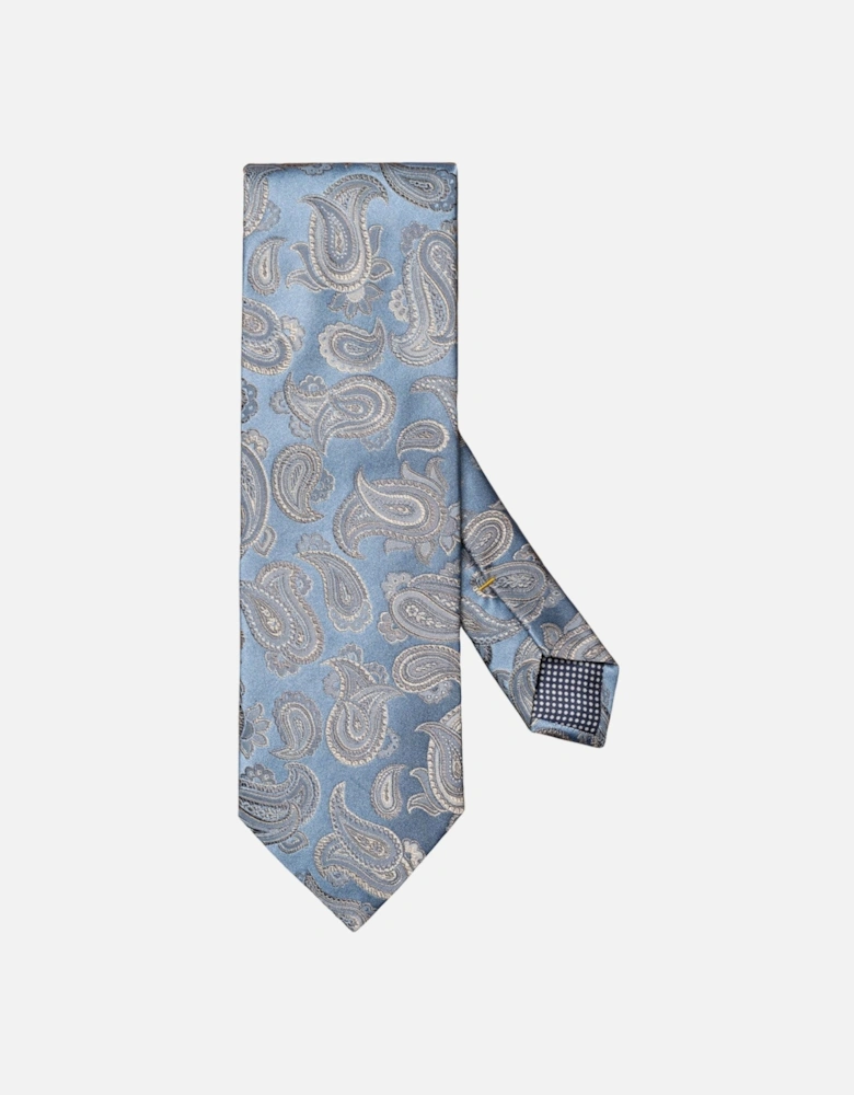 Paisley Silk Tie 27 Light Blue