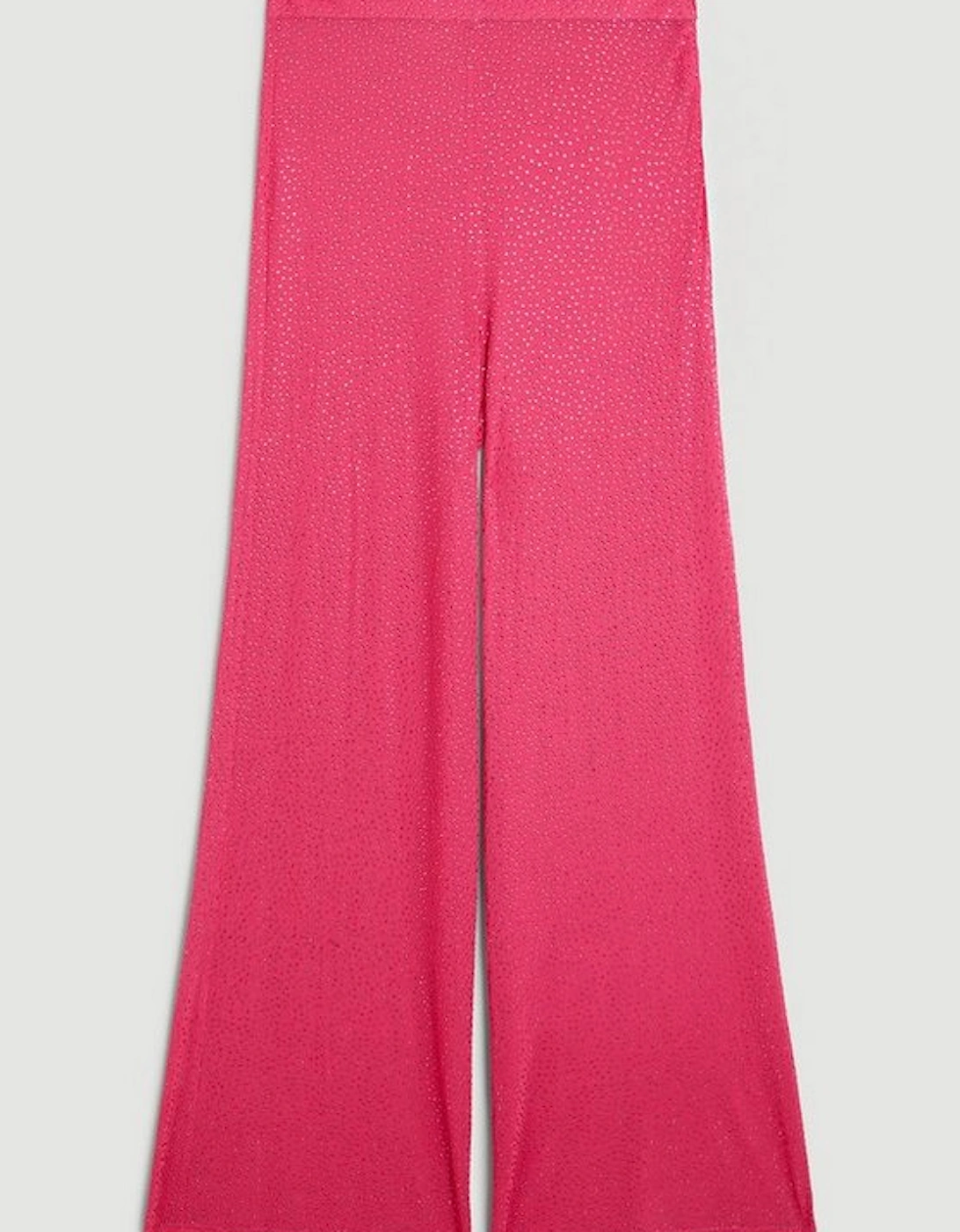 Embellished Wide Leg Trousers