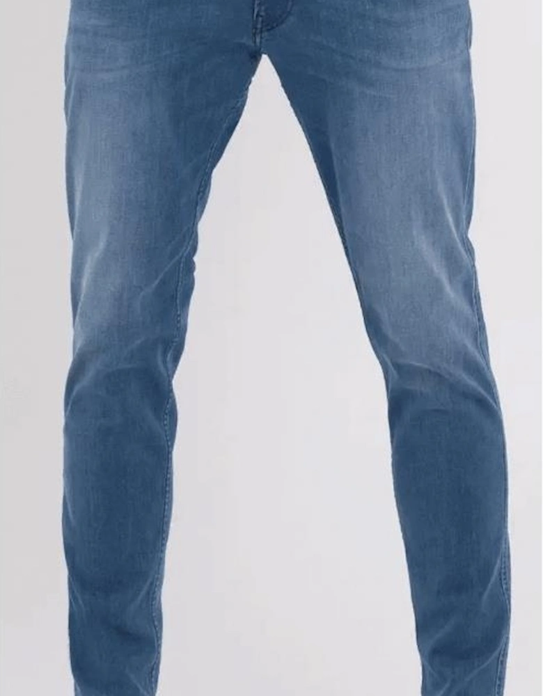 Anbass Stretch Medium Wash Tone Slim Fit Jeans