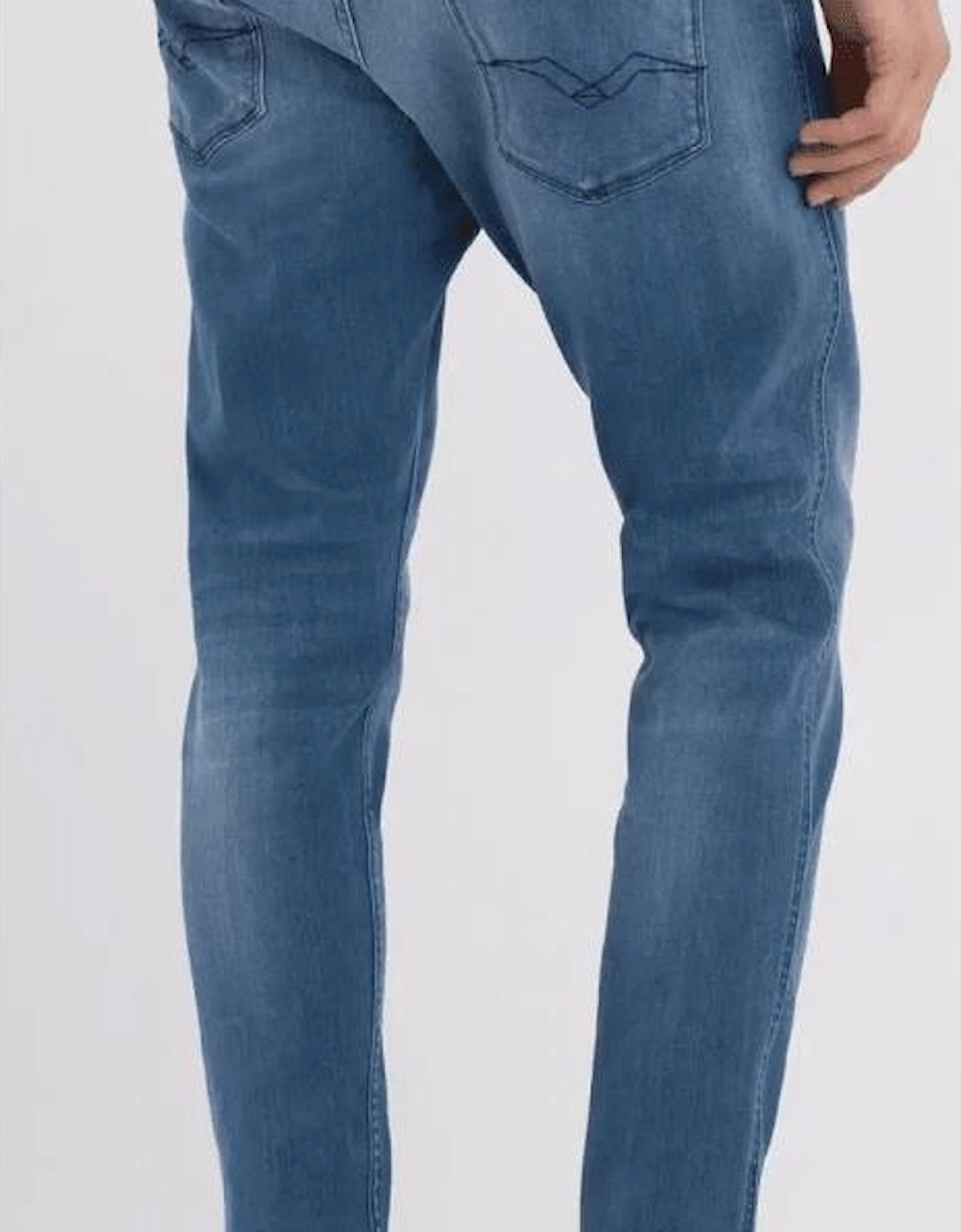 Anbass Stretch Medium Wash Tone Slim Fit Jeans