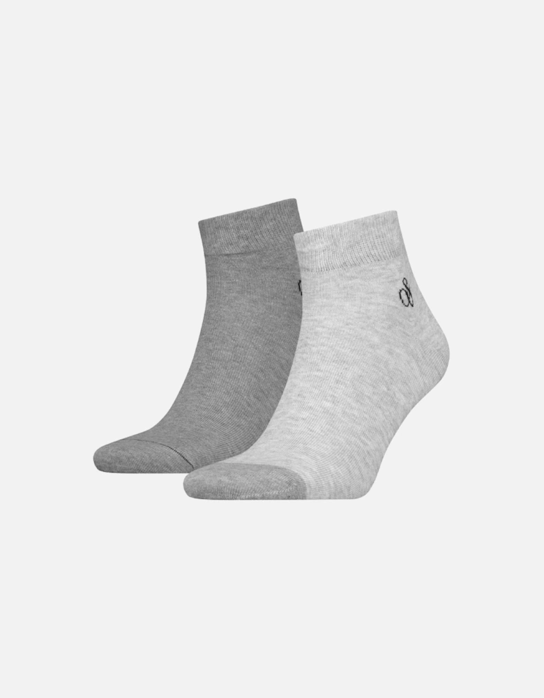 2 Pack Men's Dip Toe Quarter Sock