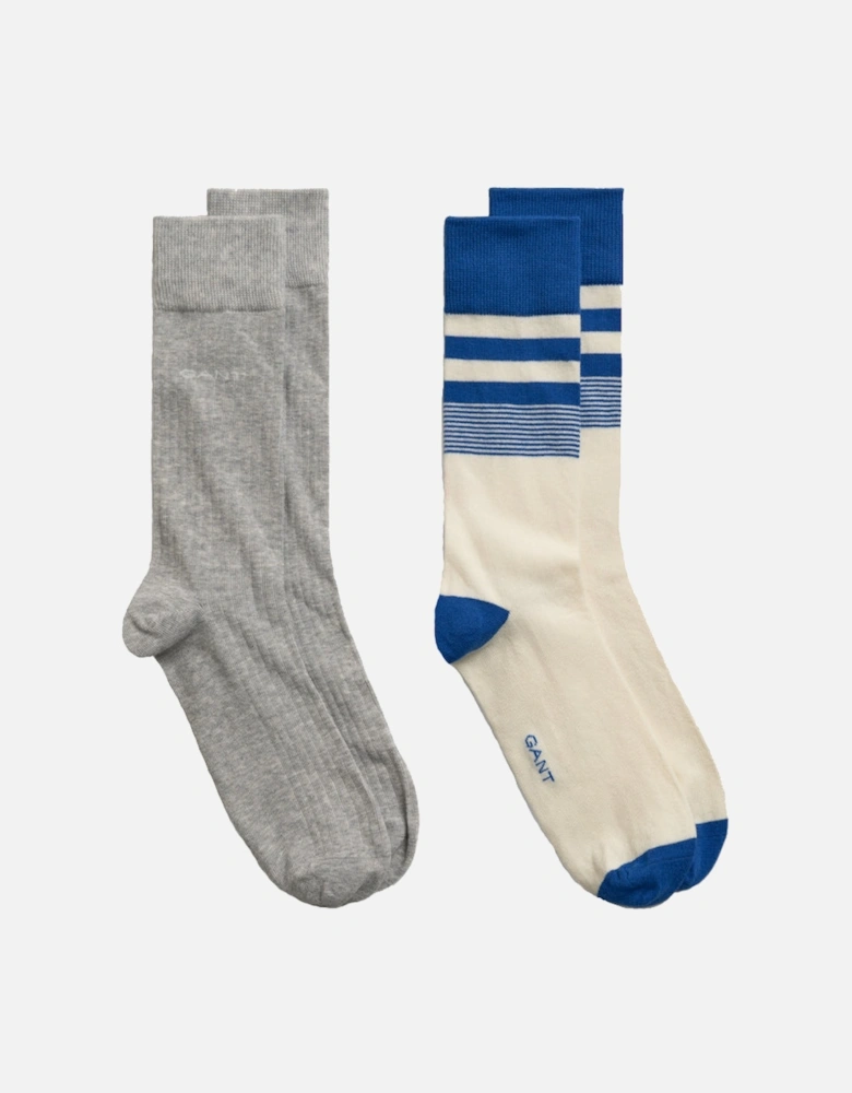 2 Pack Men's Stripe Socks