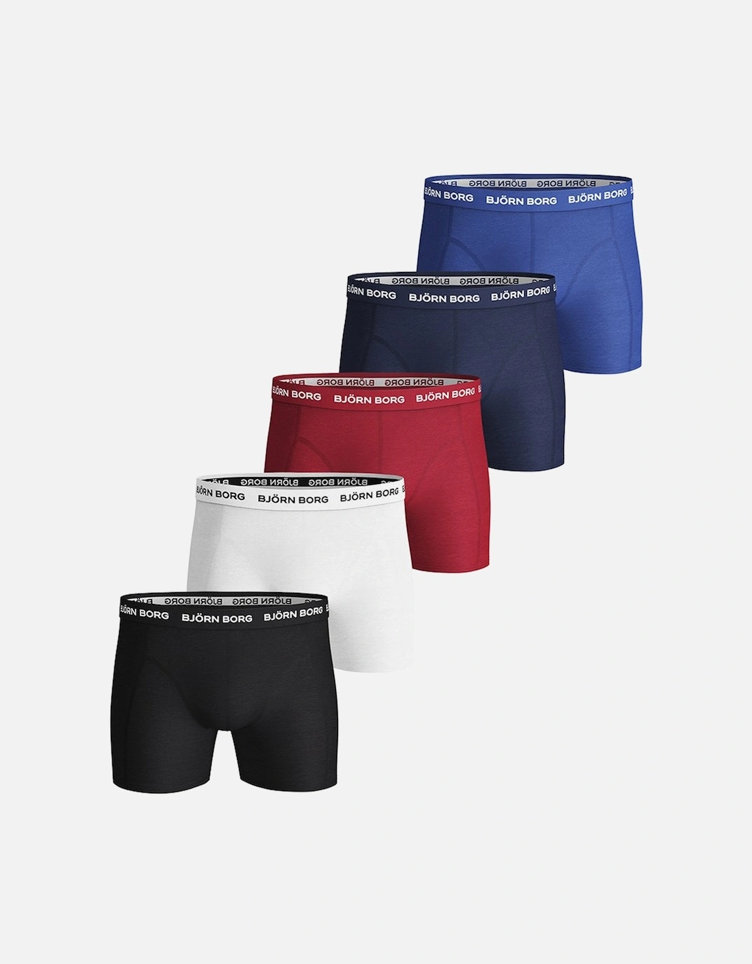 Björn Borg 5 Pack Solid Men's Boxer Brief, 2 of 1