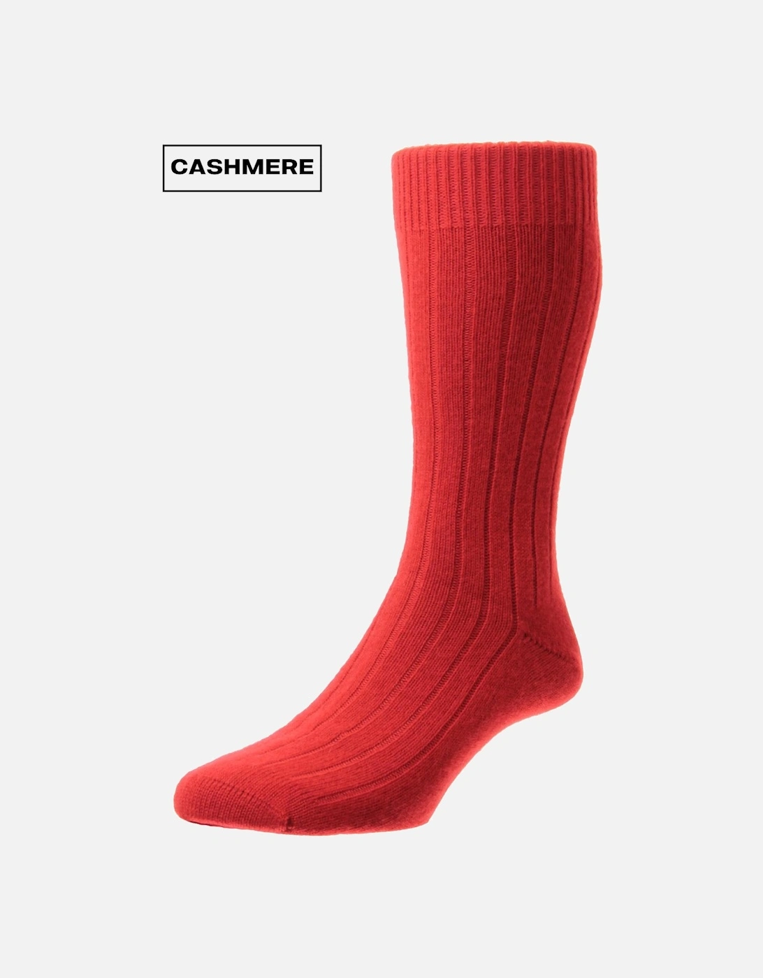 Men's Cashmere Waddington Rib Sock, 2 of 1