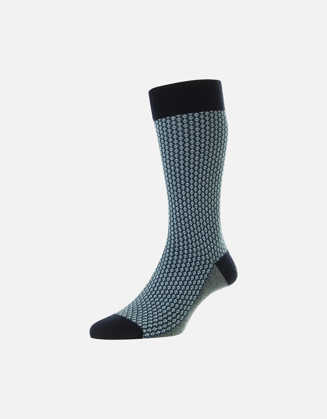 Men's Elgar Diamond Jacquard Sock, 2 of 1