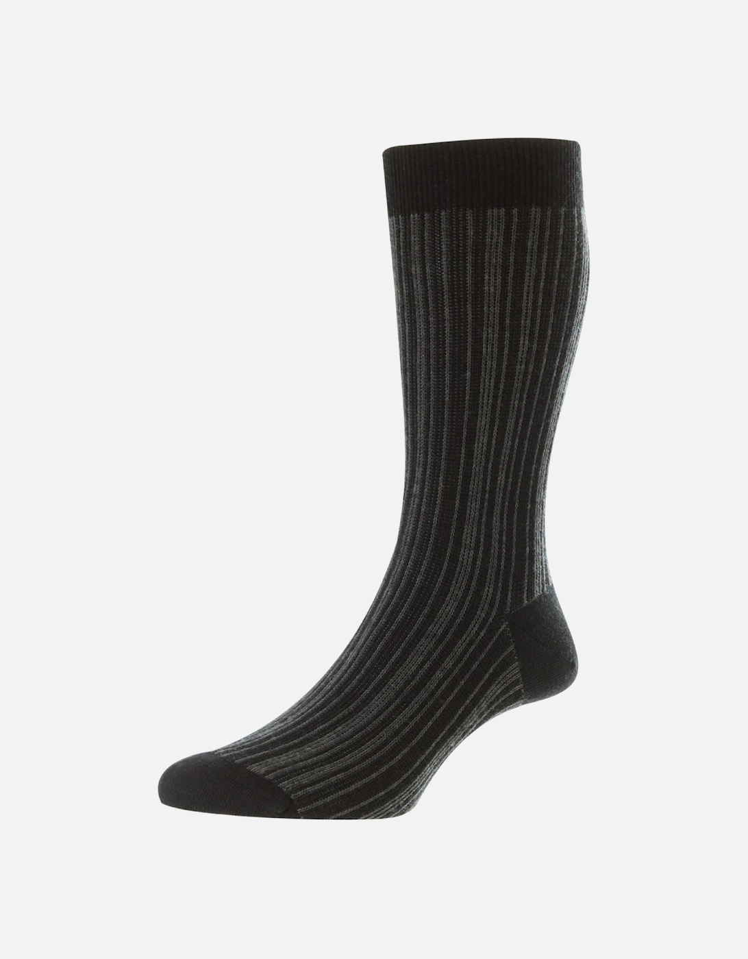 Men's Marsden Vertical Stripe Sock, 2 of 1