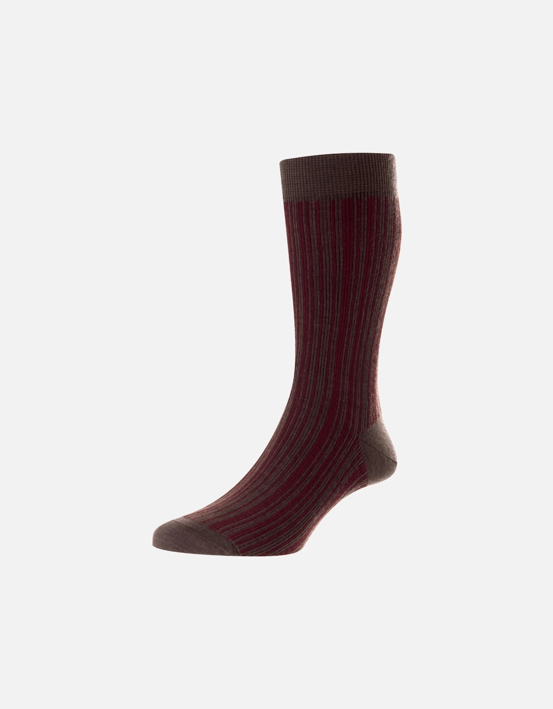Men's Marsden Vertical Stripe Sock, 2 of 1