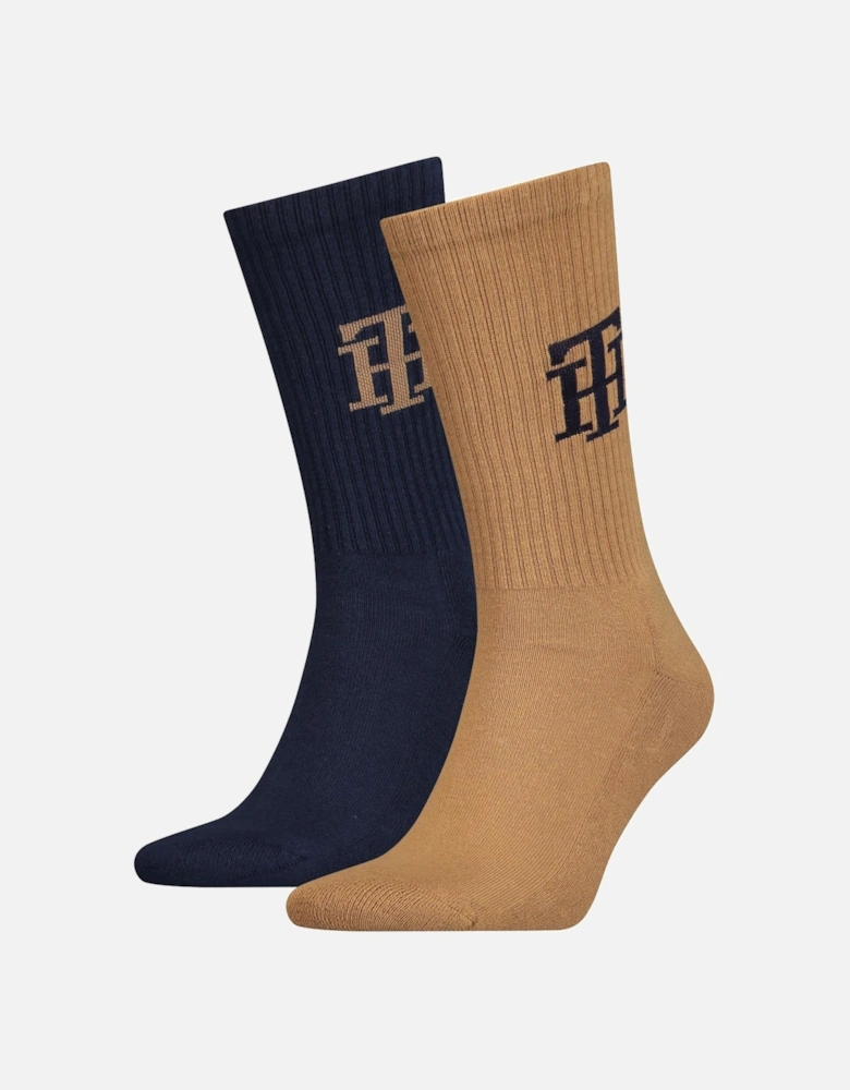 2 Pack Monogram Sock