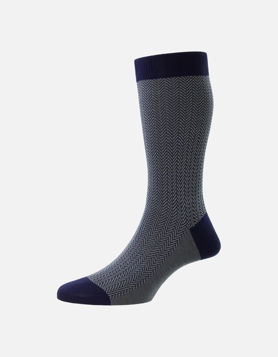 Men's Fabian Herringbone Sock, 2 of 1