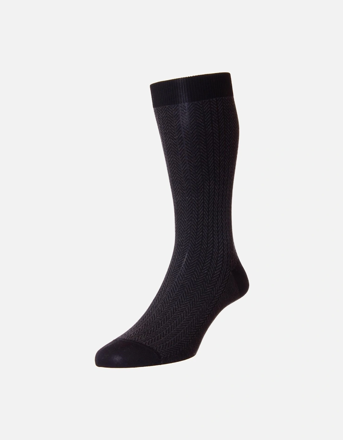 Men's Fabian Herringbone Sock, 2 of 1