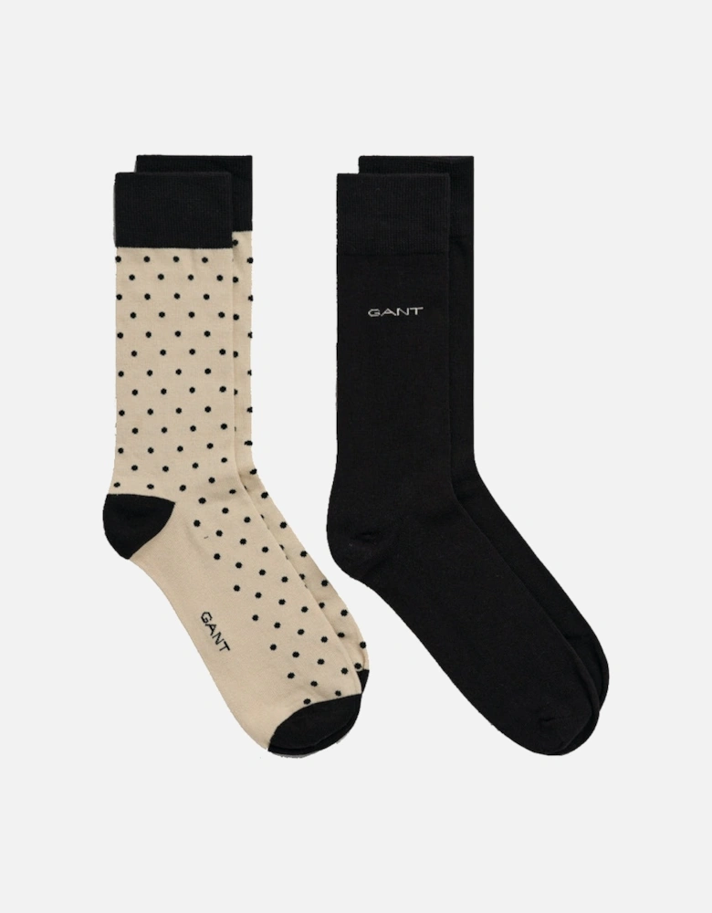 2 Pack Men's Dot Socks