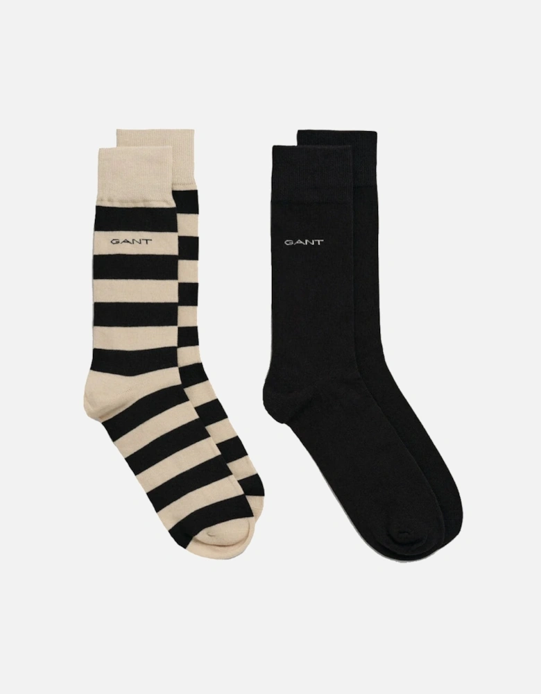 2 Pack Men's Stripe Socks
