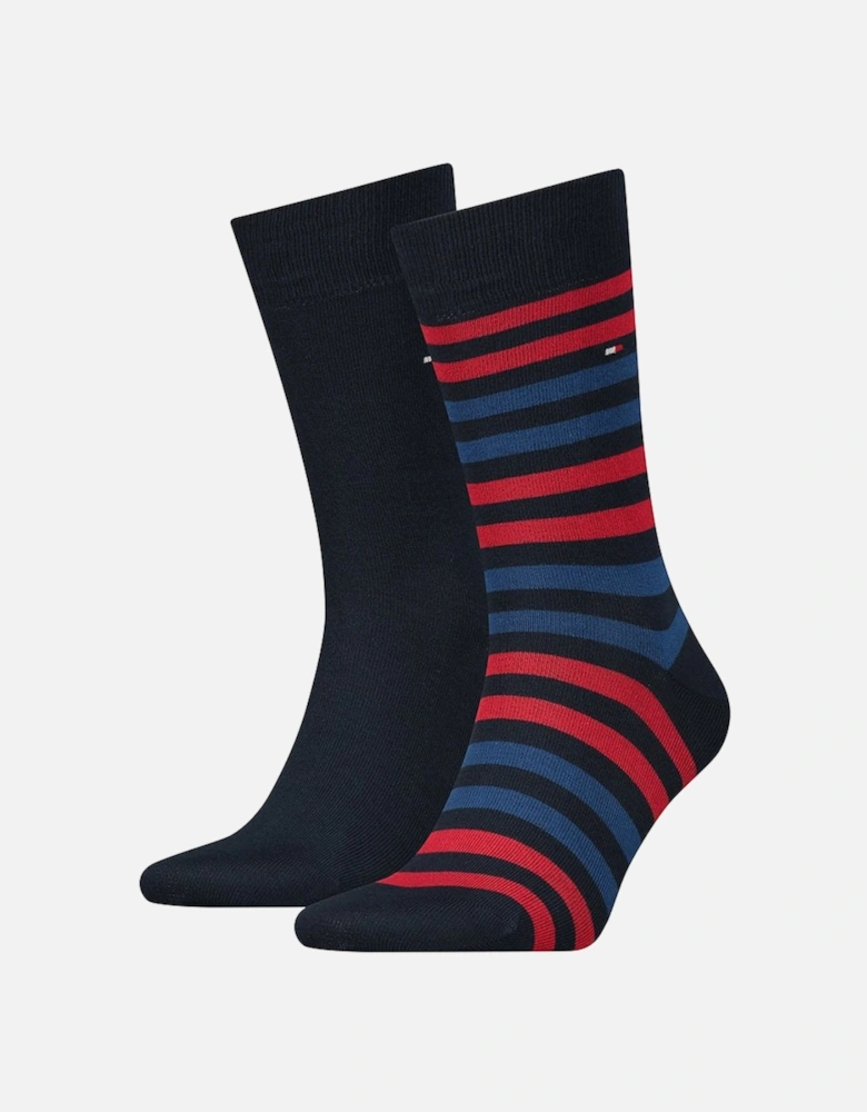 2 Pack Duo Men's Stripe Socks