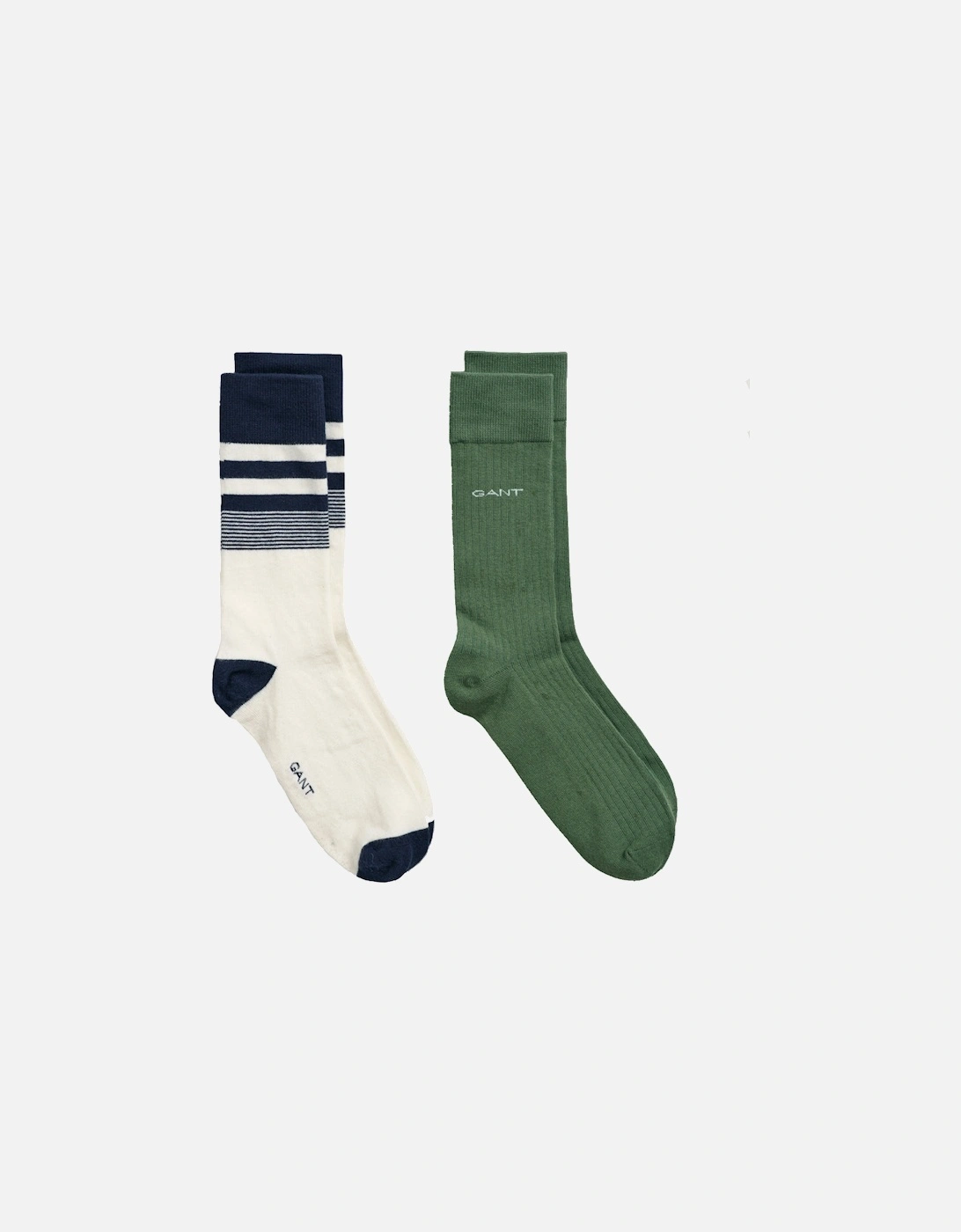 2 Pack Men's Stripe Socks, 2 of 1