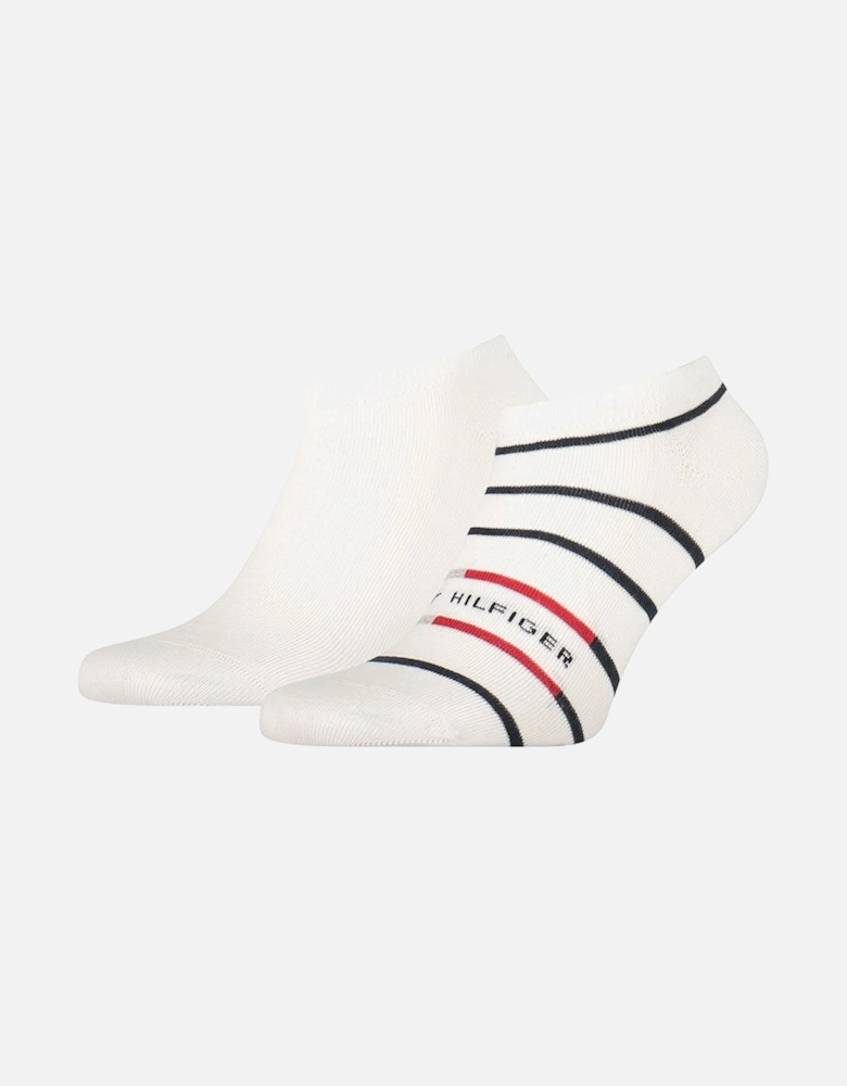 2 Pack Men's Breton Stripe Sneaker Socks
