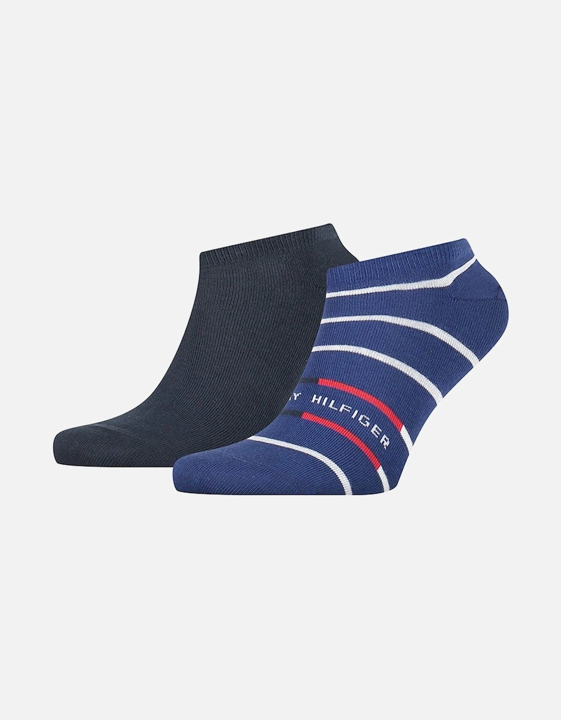 2 Pack Men's Breton Stripe Sneaker Socks, 2 of 1