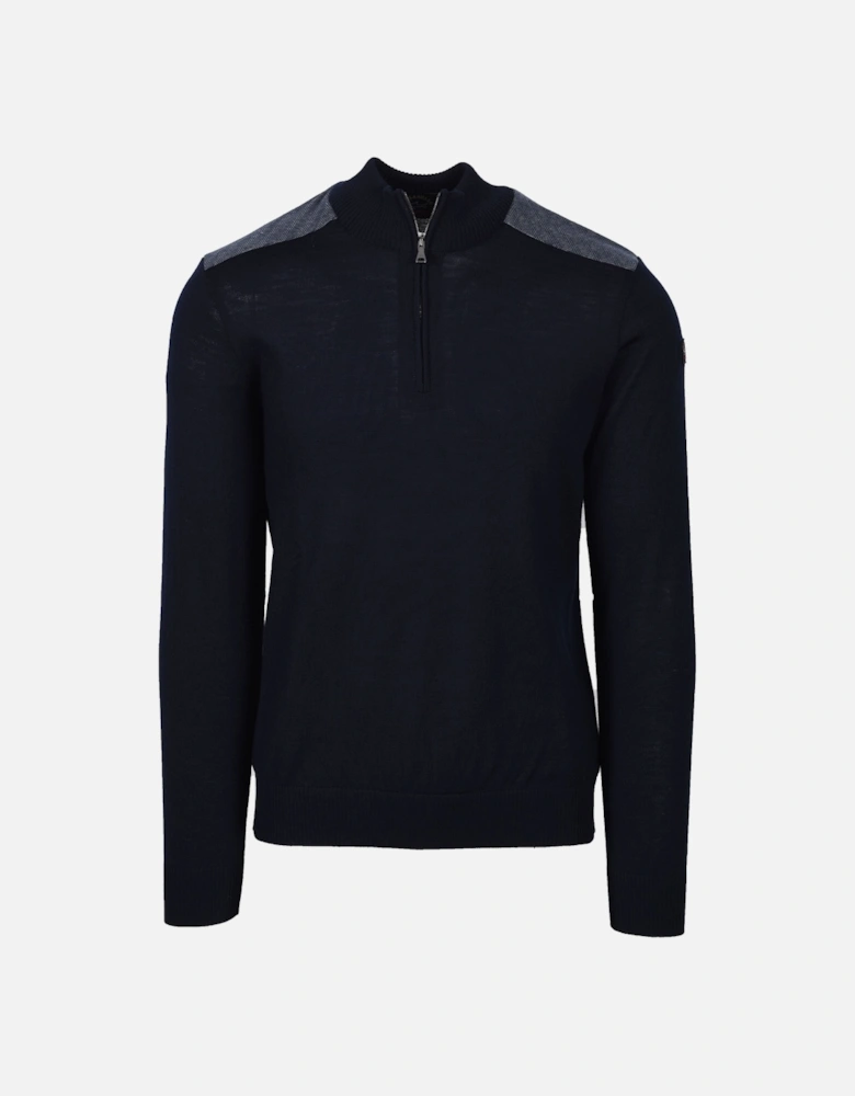 Half Zip Knitwear Navy