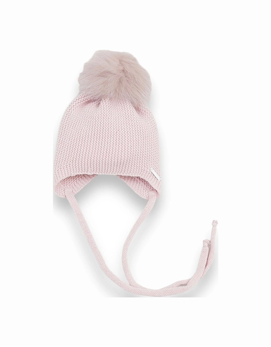 Powder Pink Faux Fur Tie Hat, 2 of 1