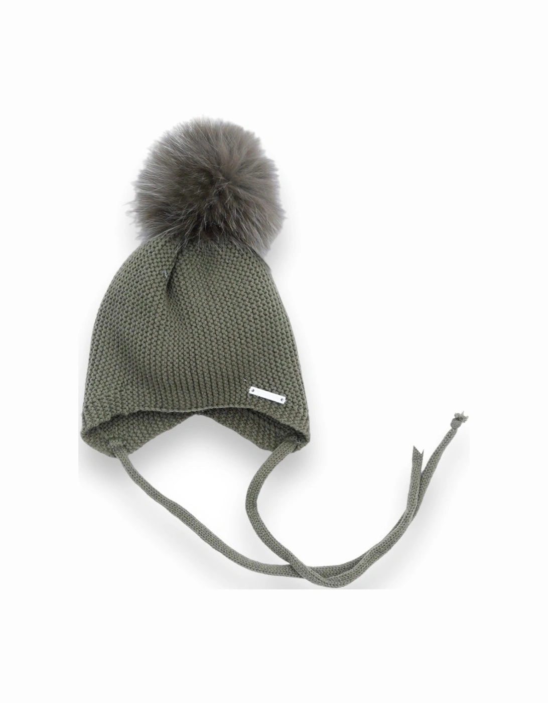 Green Faux Fur Tie Hat, 2 of 1