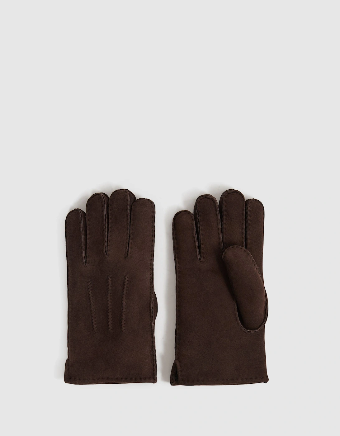 Suede Shearling Gloves, 2 of 1