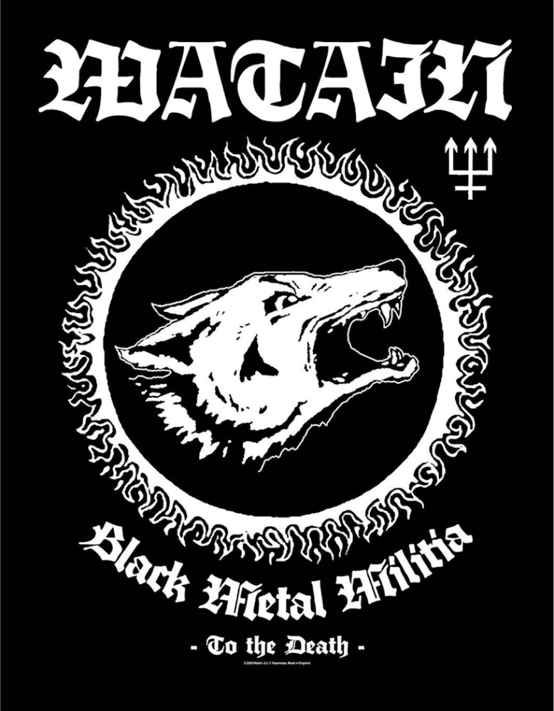 Black Metal Militia Textile Poster
