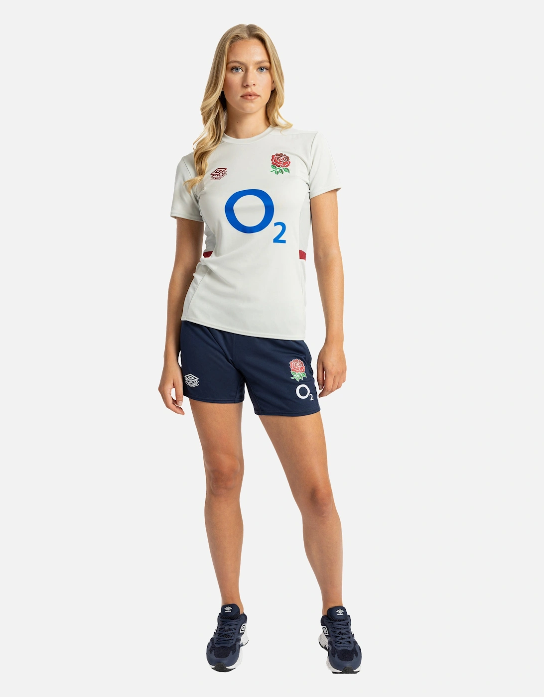 Womens/Ladies 23/24 Knitted England Rugby Shorts
