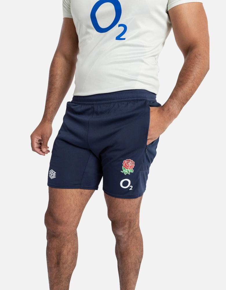 Mens 23/24 Knitted England Rugby Shorts